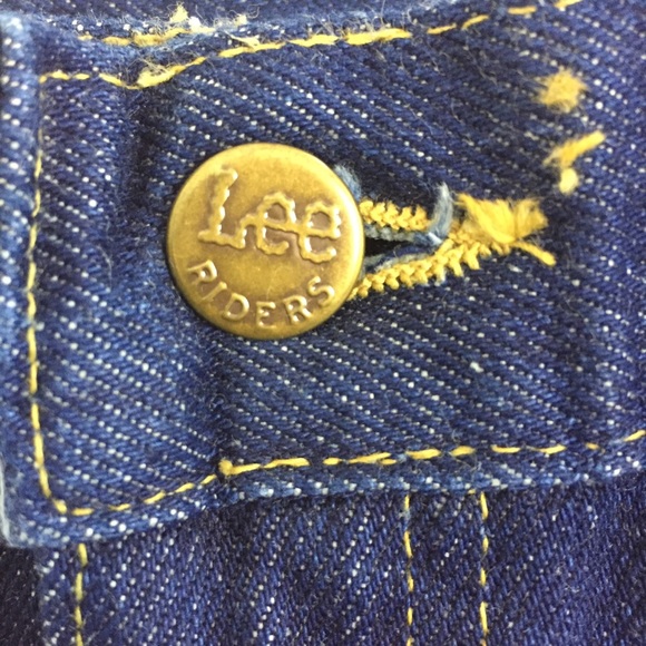 Vintage Lee Riders high rise jeans dark wash union - Picture 8 of 11